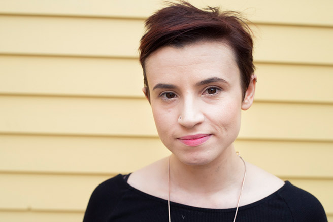 Redet KLARTEXT: Die britische Autorin und Feministin Laurie Penny (29).