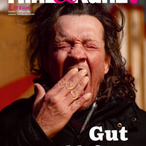 Foto eines gähnenden Mannes, Titelzeile: "Gut geschlafen?"