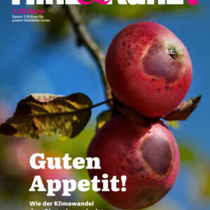 Bild von zwei faulen Äpfeln, Titelzeile: "Guten Appetit!"