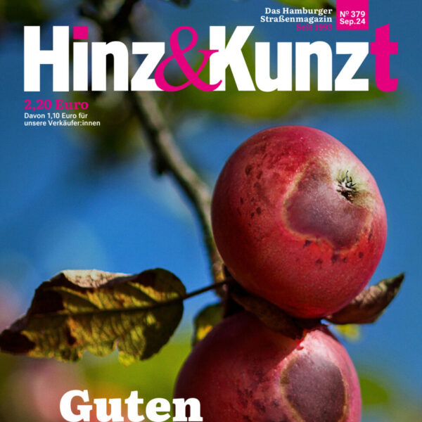 Bild von zwei faulen Äpfeln, Titelzeile: "Guten Appetit!"