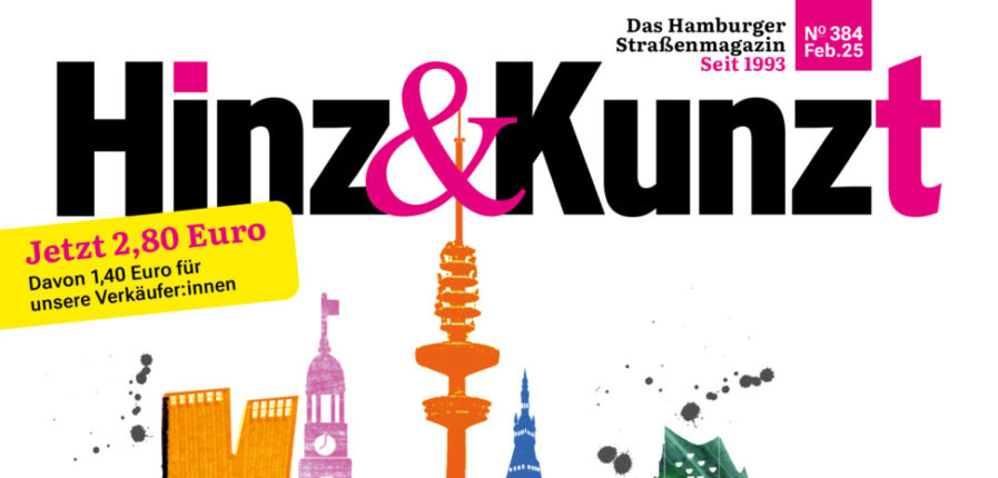 Eine Illustration einer Wahlurne, zwei Hände halten Wahlzettel in der Hand