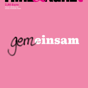 Titelblatt in rosa, darauf der Schriftzug "gem einsam"