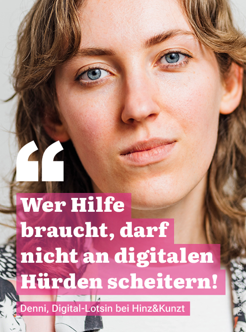 Zitat: "Wer Hilfe braucht, darf nicht an digitalen Hürden scheitern!"