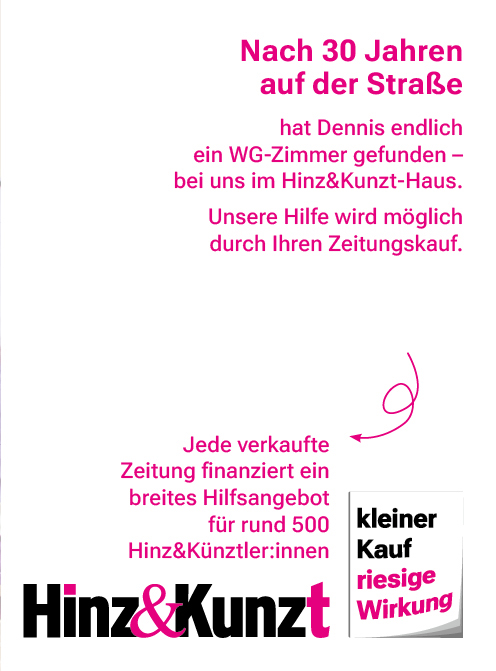 Dennis hat nach 30 Jahren auf der Straße ein WG-Zimmer im Hinz&Kunzt-Haus gefunden.