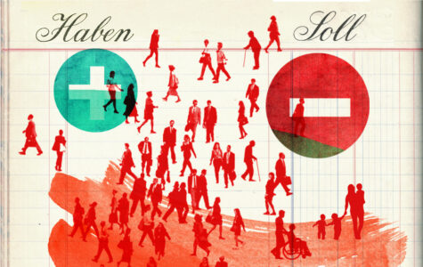 Eine Illustration eines Notizzettels mit den Spalten Soll und Haben