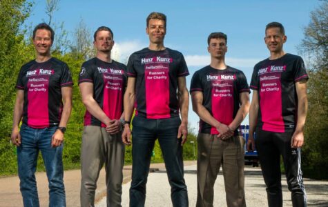 Gemeinsam am Start für Hinz&Kunzt: die Laufgruppe der Firma „MF Gabelstapler“. Foto: Mauricio Bustamante