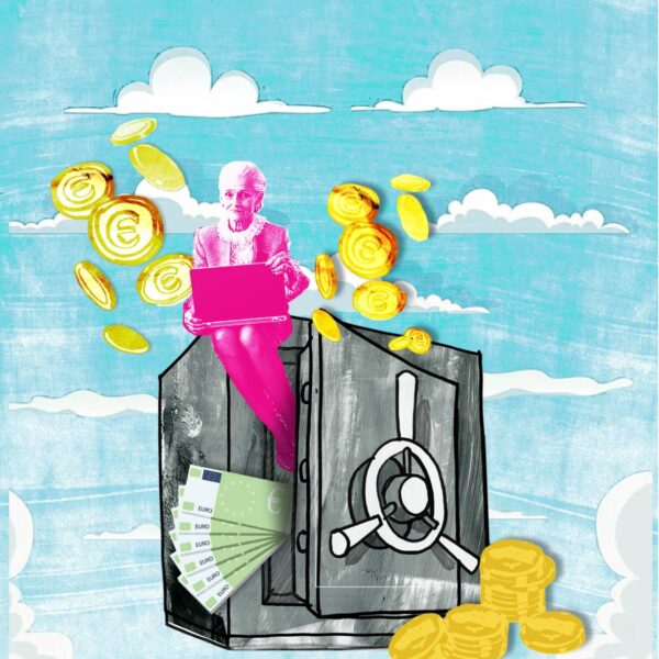 4,2 Milliarden Euro warten in Deutschland darauf, sinnvoll verwendet zu werden. Illustration: Julia Pfaller
