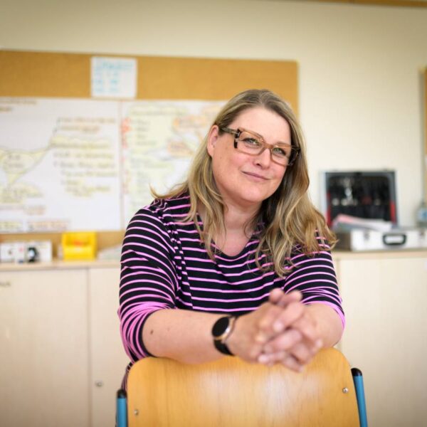 Chancengleichheit ist ihr ein großes Anliegen: Kerstin Starcke-Giese in ihrer Berufsschule. Foto: Imke Lass